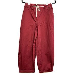 Urban BDG Liv Chino Burgundy Pants Size Small - Loose, Slouchy, Style 64173727